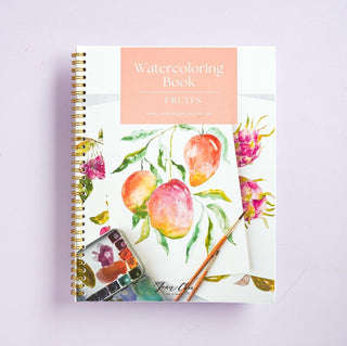 Fruit Watercolor Workbook: Outlined Pages & Step - By - Step Instructions from Jean Choe Art & Design - Coloring Books