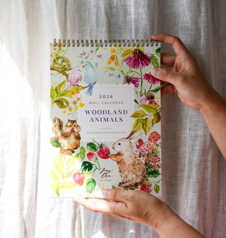 2026 Wall Calendar: Woodland Animals Monthly Calendar on Wall from Jean Choe Art & Design - Wall Calendars