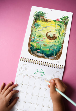 2026 Wall Calendar: Woodland Animals Monthly Calendar on Wall from Jean Choe Art & Design - Wall Calendars