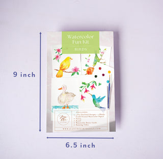 Birds Watercolor Fun Kit – All-in-One Beginner Painting Set