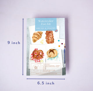 Bread & Pastry Watercolor Kit: All-in-One Beginner Painting Set