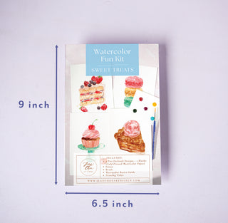 Sweet Treats Watercolor Kit – All-in-One Beginner Painting Set