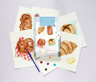 Bread & Pastry Watercolor Kit: All-in-One Beginner Painting Set