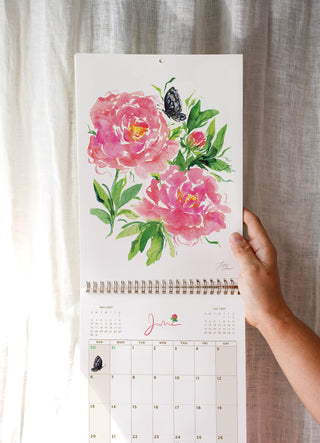 2027 Butterfly Wall Calendar (Nabi) – Watercolor Art Calendar