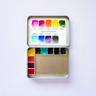 Watercolor Paint Set for Beginners, Including Brushes