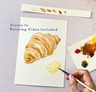 Bread & Pastry Watercolor Kit: All-in-One Beginner Painting Set
