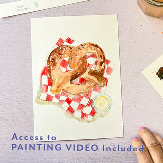 Bread & Pastry Watercolor Kit: All-in-One Beginner Painting Set
