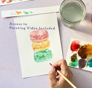Sweet Treats Watercolor Kit – All-in-One Beginner Painting Set