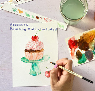 Sweet Treats Watercolor Kit – All-in-One Beginner Painting Set