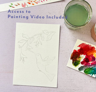 Birds Watercolor Fun Kit – All-in-One Beginner Painting Set