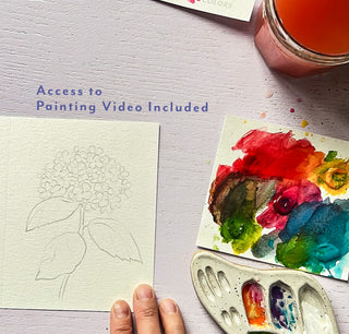 Flower Cards 1 Watercolor Fun Kit – Paint-Your-Own Greeting Cards