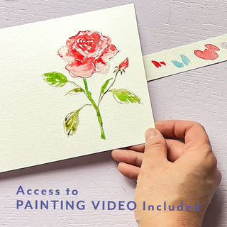 Flower Cards 1 Watercolor Fun Kit – Paint-Your-Own Greeting Cards