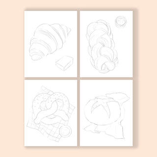 Bread & Pastry Watercolor Kit: All-in-One Beginner Painting Set