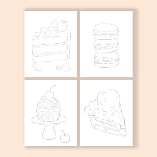 Sweet Treats Watercolor Kit – All-in-One Beginner Painting Set