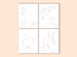 Birds Watercolor Fun Kit – All-in-One Beginner Painting Set