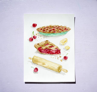 Bakery Watercolor Workbook – Pre-Outlined Pages on 100% Cotton Paper