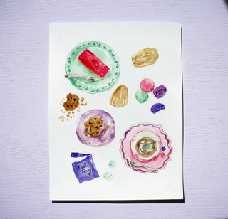 Bakery Watercolor Workbook – Pre-Outlined Pages on 100% Cotton Paper