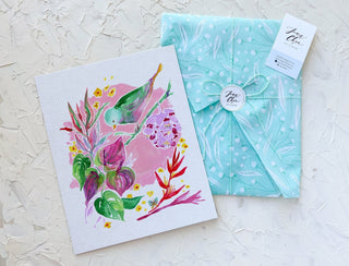 "Anthurium" Giclee Art Print: Tropical Bird Wall Art from Jean Choe Art & Design - Giclée