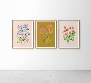 Clover Watercolor Art Print: Four Leaf Clover Fine Art from Jean Choe Art & Design - Giclée
