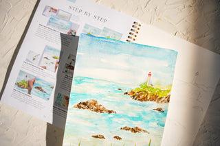 Coastal Lighthouse: Watercolor Workshop with Jean from Jean Choe Art & Design - 