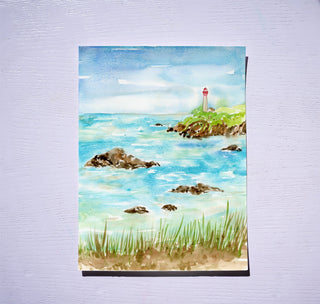 Coastal Lighthouse: Watercolor Workshop with Jean from Jean Choe Art & Design - 