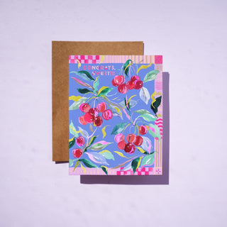 Congrats, Sweetie Cherry Greeting Card from Jean Choe Art & Design - Other Baby
