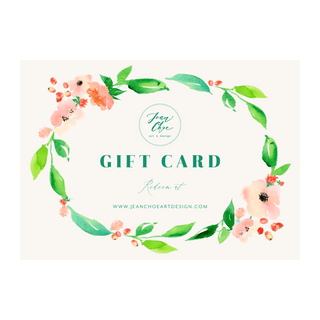 Digital Gift Card from Jean Choe Art & Design - 