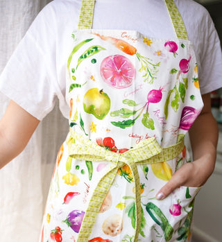 Farmer’s Market Cute Apron with Pocket for Women from Jean Choe Art & Design - Aprons