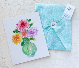 Floral Tissue Paper for Gift Wrapping: 20"x30" from Jean Choe Art & Design - Tissue Paper