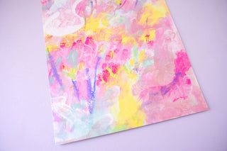 "Follow the Flowers 1" Colorful Abstract Fine Art Print from Jean Choe Art & Design - Giclée