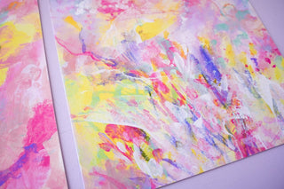 Follow the Flowers 2, Modern Abstract Giclee Print from Jean Choe Art & Design - Giclée