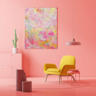 "Follow the Flowers 3", Abstract Modern Art Print from Jean Choe Art & Design - Giclée
