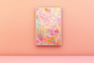 "Follow the Flowers 3", Abstract Modern Art Print from Jean Choe Art & Design - Giclée