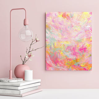 "Follow the Flowers 3", Abstract Modern Art Print from Jean Choe Art & Design - Giclée