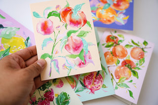 Fruit - Themed Greeting Card Set: Assorted Pack of 6 from Jean Choe Art & Design - Blank Cards