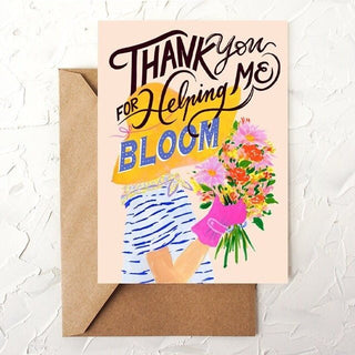 Gardener Mother's Day Card – Flower - Themed Card for Moms Who Help You Bloom from Jean Choe Art & Design - Other Baby