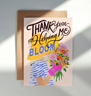 Gardener Mother's Day Card – Flower - Themed Card for Moms Who Help You Bloom from Jean Choe Art & Design - Other Baby