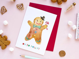 Gingerbread Man Holiday Greeting Card from Jean Choe Art & Design - Other Retail & Shop Fitting