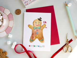 Gingerbread Man Holiday Greeting Card from Jean Choe Art & Design - Other Retail & Shop Fitting
