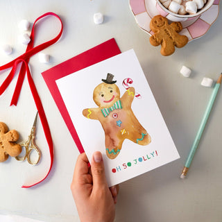 Gingerbread Man Holiday Greeting Card from Jean Choe Art & Design - Other Retail & Shop Fitting