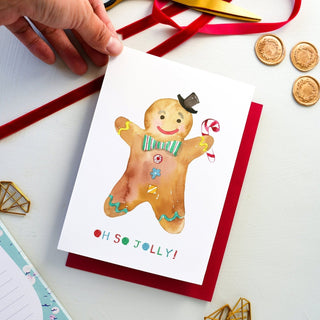 Gingerbread Man Holiday Greeting Card from Jean Choe Art & Design - Other Retail & Shop Fitting