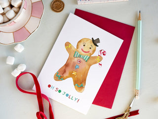 Gingerbread Man Holiday Greeting Card from Jean Choe Art & Design - Other Retail & Shop Fitting