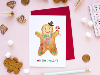 Gingerbread Man Holiday Greeting Card from Jean Choe Art & Design - Other Retail & Shop Fitting
