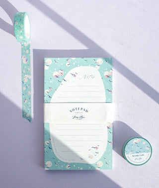 Going Home Washi Tape: Whimsical Sky & Bird Design from Jean Choe Art & Design - Washi Tape