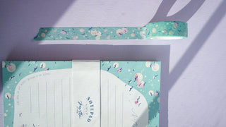 Going Home Washi Tape: Whimsical Sky & Bird Design from Jean Choe Art & Design - Washi Tape