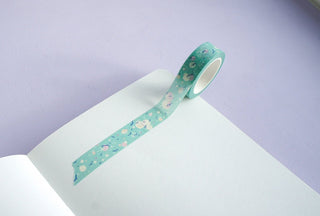 Going Home Washi Tape: Whimsical Sky & Bird Design from Jean Choe Art & Design - Washi Tape