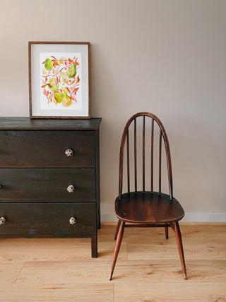 "Golden Pear Harvest" Art Print. Fruit Painting for Dining Room/ Kitchen from Jean Choe Art & Design - Giclée