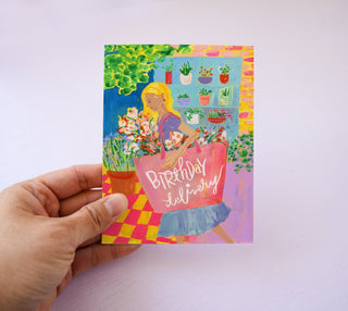 Happy Birthday Delivery Greeting Card from Jean Choe Art & Design - Other Baby
