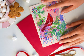 Holiday Red Cardinal Greeting Card from Jean Choe Art & Design - Other Baby