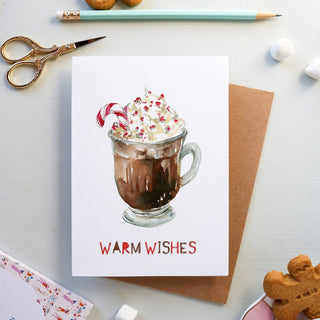 Hot Chocolate Winter Holiday Card from Jean Choe Art & Design - Other Retail & Shop Fitting